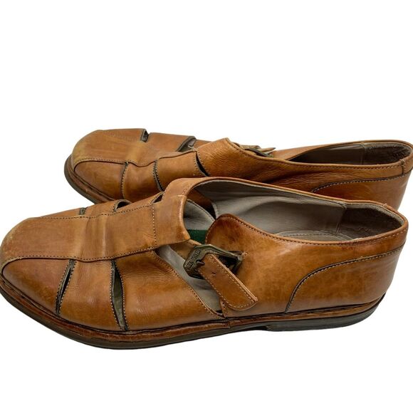 Fisherman Sandals Galizio Torresi Mens Brown Leather Casual Size M 8 W 10 main image 5